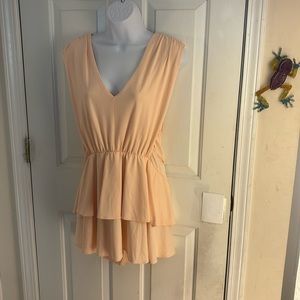 Venus layered sleeveless blouse pink/peach